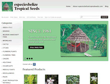 Tablet Screenshot of especiesbelizetropicalseeds.com